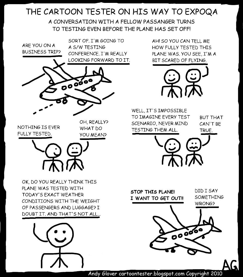 Cartoon Tester: The Cartoon tester talks about testing
