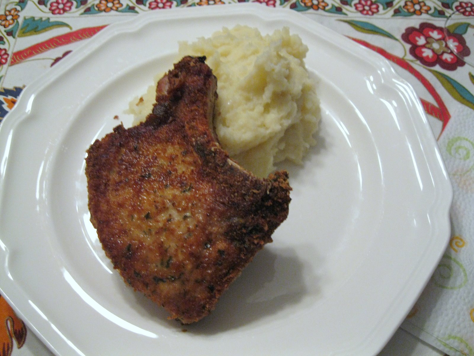Dinner Last Night Italian Pork Chops and Mashed Potatoes Shea Lennon