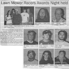 Lawn Mower Races  See bottom of blog