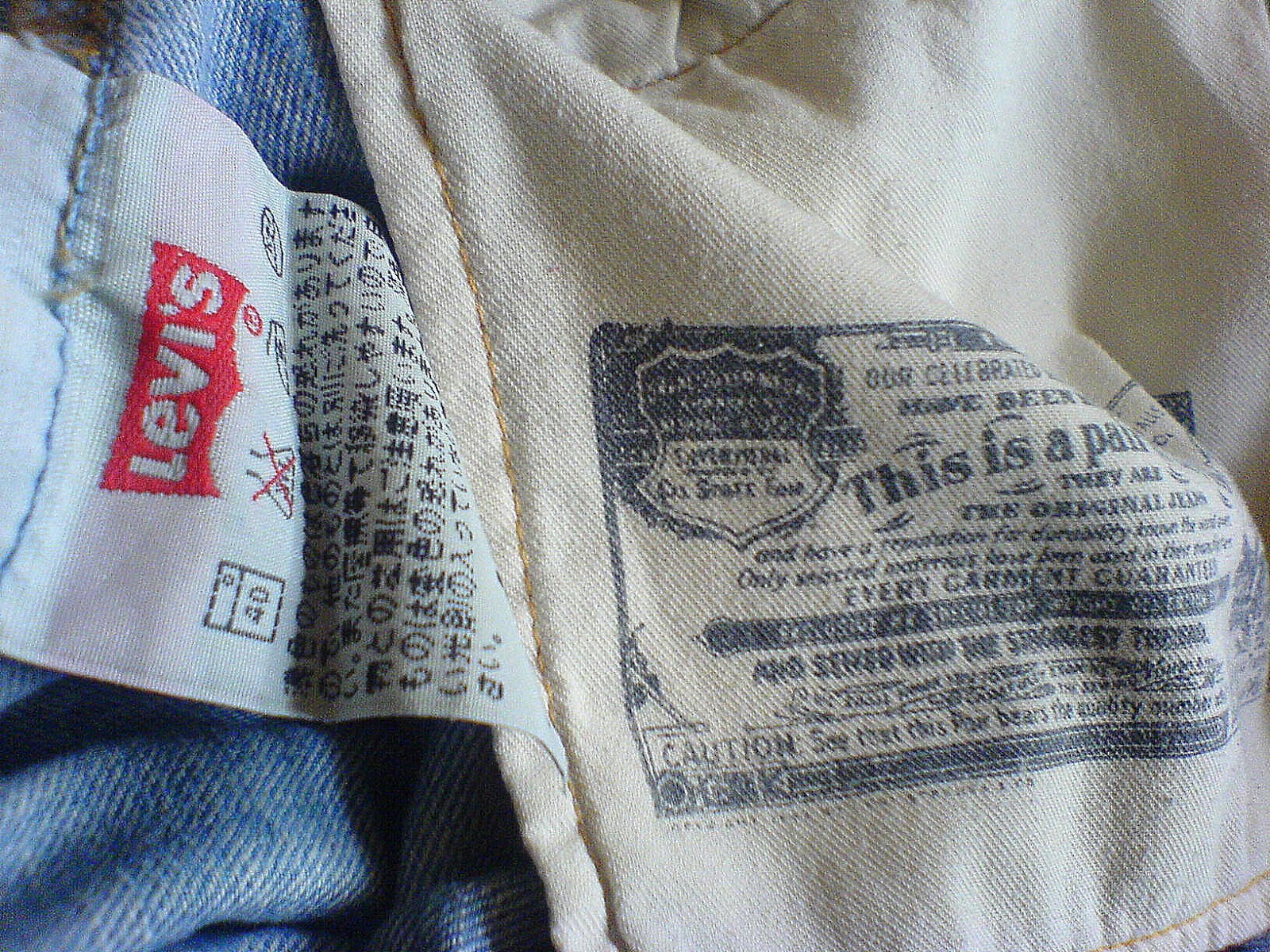 My dreams, stories..: fake Levi's