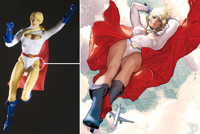 Very Naughty Christmas Cards For Her - Powergirl Destroyed