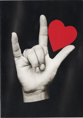 I Love You in ASL card by Liza Cowan, 1983