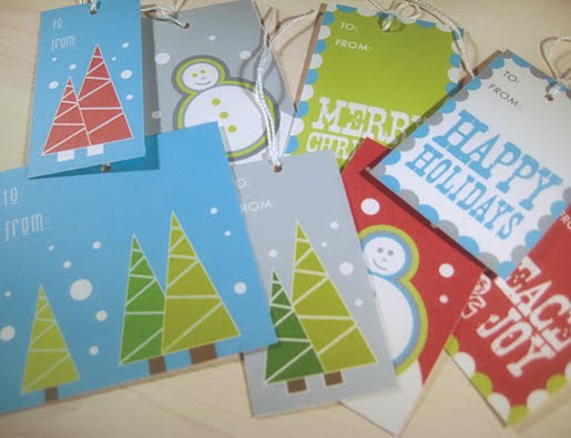Paper Squid blog free holiday and Christmas tag printables