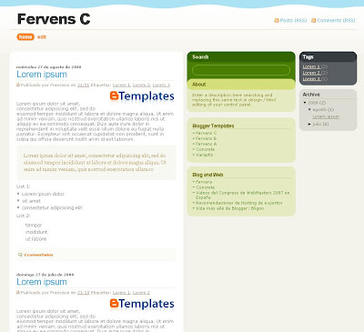 Fervens C Blogger Theme