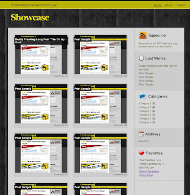 Showcase Blog Template