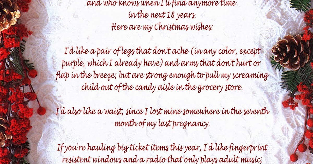 Craftymumz Creations: MOM'S LETTER TO SANTA to share