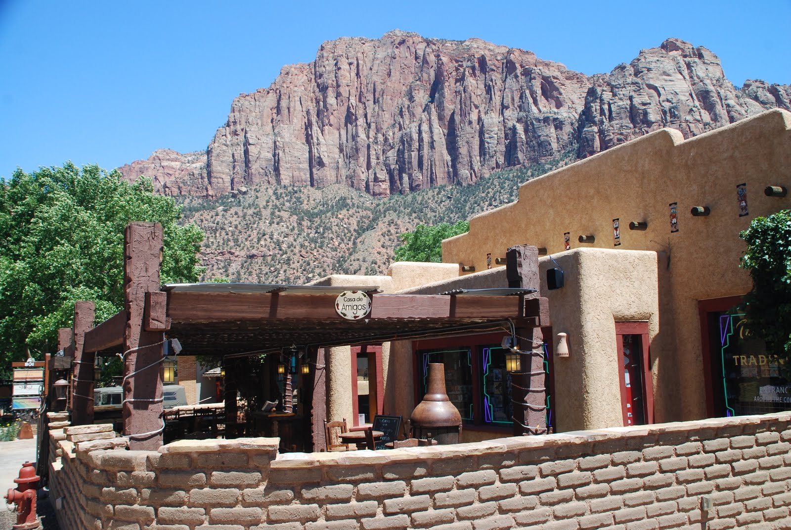 Deserts and Beyond Restaurant outside of Zion National ParkWindows