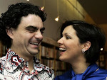 Anna and Rolando at a book-signing of "Duets" in Vienna on 05th March 2007