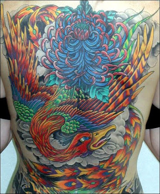 Back Phoenix Tattoos design. Posted by TROY at 9:35 PM