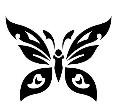 Butterfly Tribal Tattoo Design Picture 3