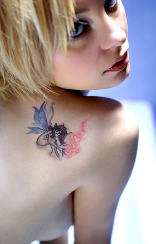 fairies and angels tattoos Free printable flash tattoo Print page - praying