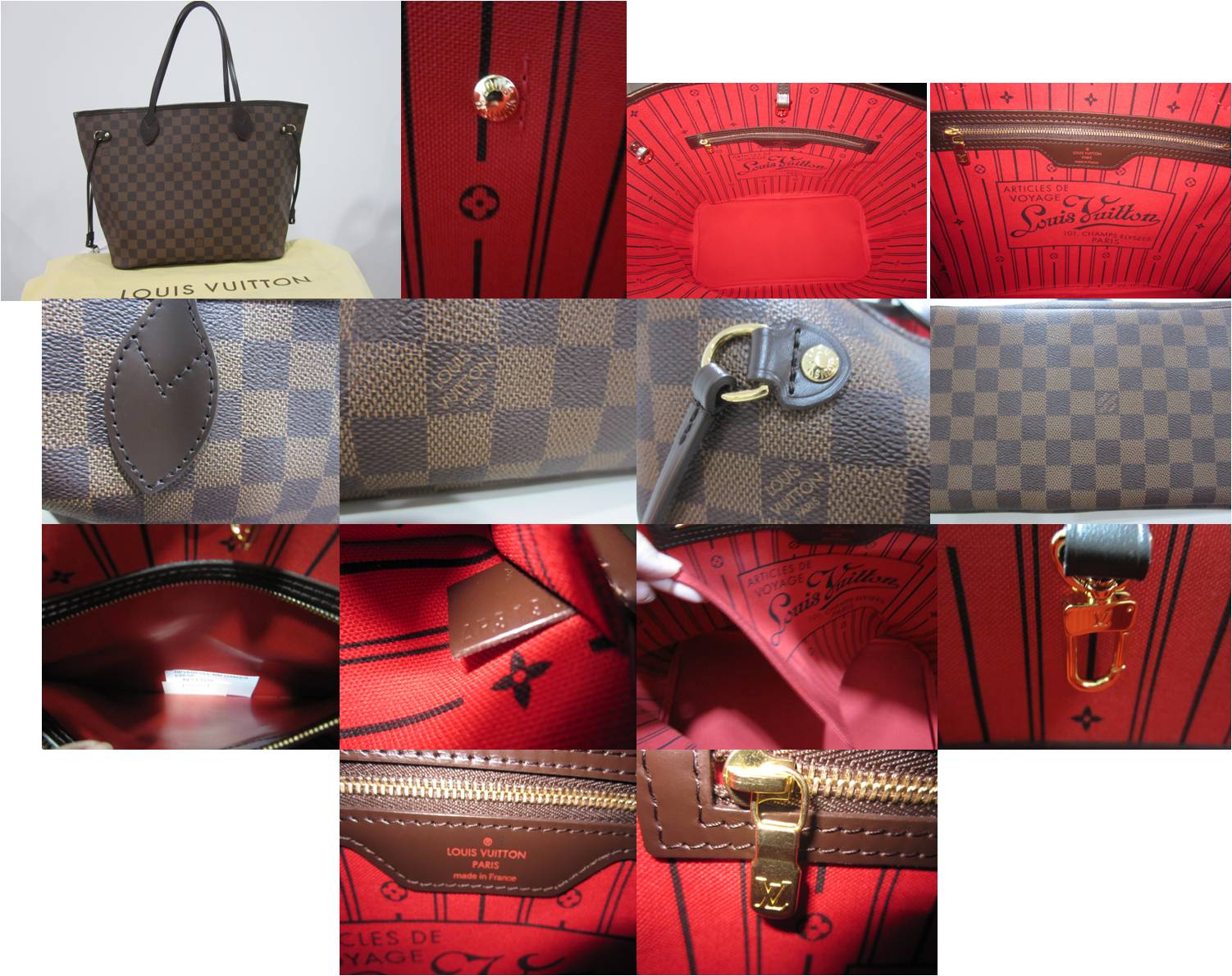 The Bags Affairs ~ Satisfy your lust for designer bags: Louis Vuitton Damier Ebene Neverfull MM ...
