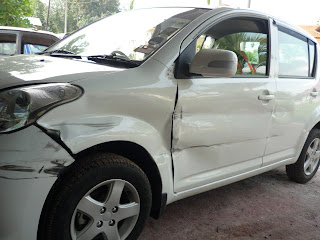  Myvi  accident wira tukar kulit pintu  azamaju sprayworks 