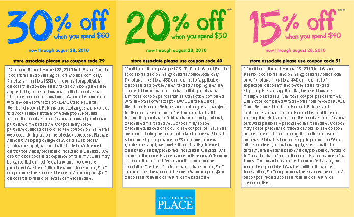 Children's Place coupon! - Fun Cheap or Free