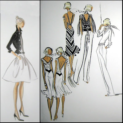 Fabulous Doodles Fashion Illustration blog by Brooke Hagel: Scarves and ...