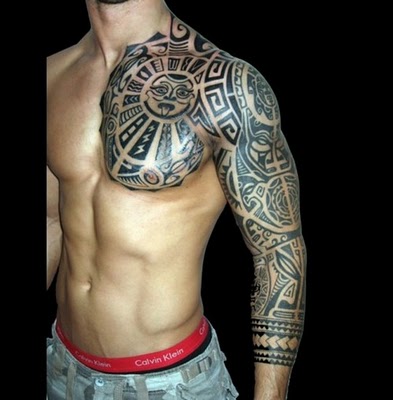 tribal tattoos on chest. chest tribal tattoos 
