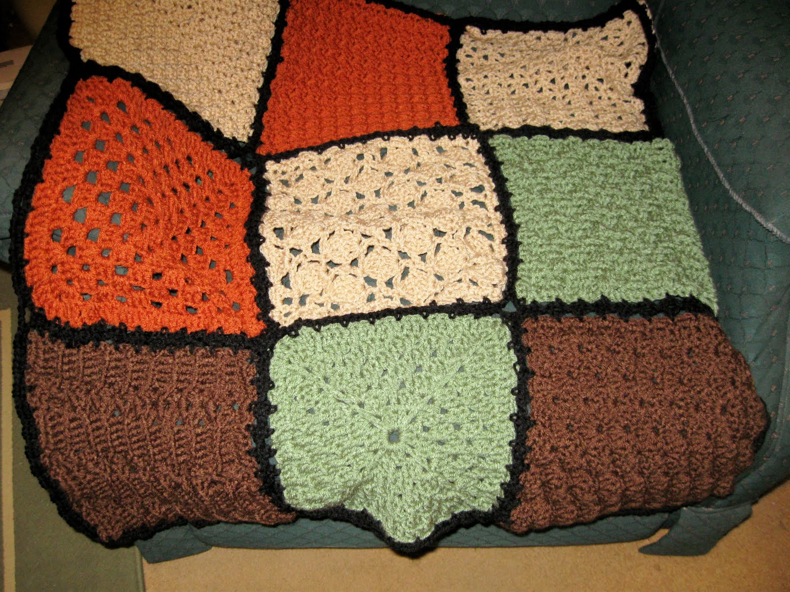 kraft krazy Patchwork afghan
