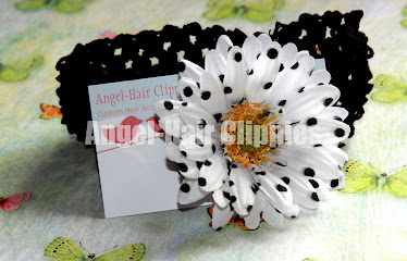White Daisy Dots w/headband