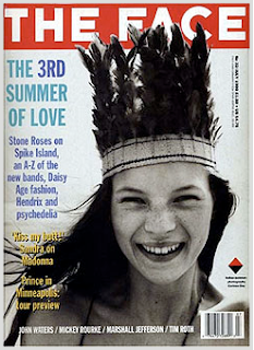 Kate Moss,portada de la revista The Face con tan sólo 14 años(1990)