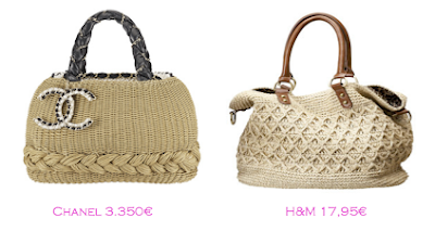 Capazos trendy: Chanel 3.350€ - H&M 17,95€