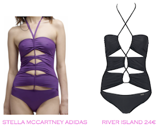 Comparativa precios trikinis para las delgadas: Stella McCartney para Adidas vs River Island 24€