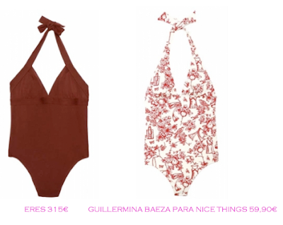 Comparativa precios bañadores rellenitas: Eres 315€ vs Guillermina Baeza para Nice Things 59,90€