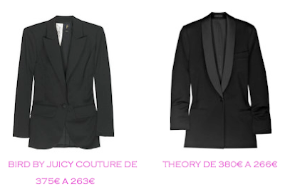 Tienda online: Net-a-porter: Chaqueta smoking: Bird by Juicy Couture 263€ vs Theory 266€