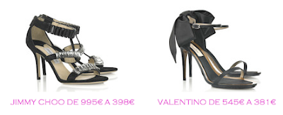 Tienda online: Net-a-porter: Sandalias: Jimmy Choo 398€ vs Valentino 381€