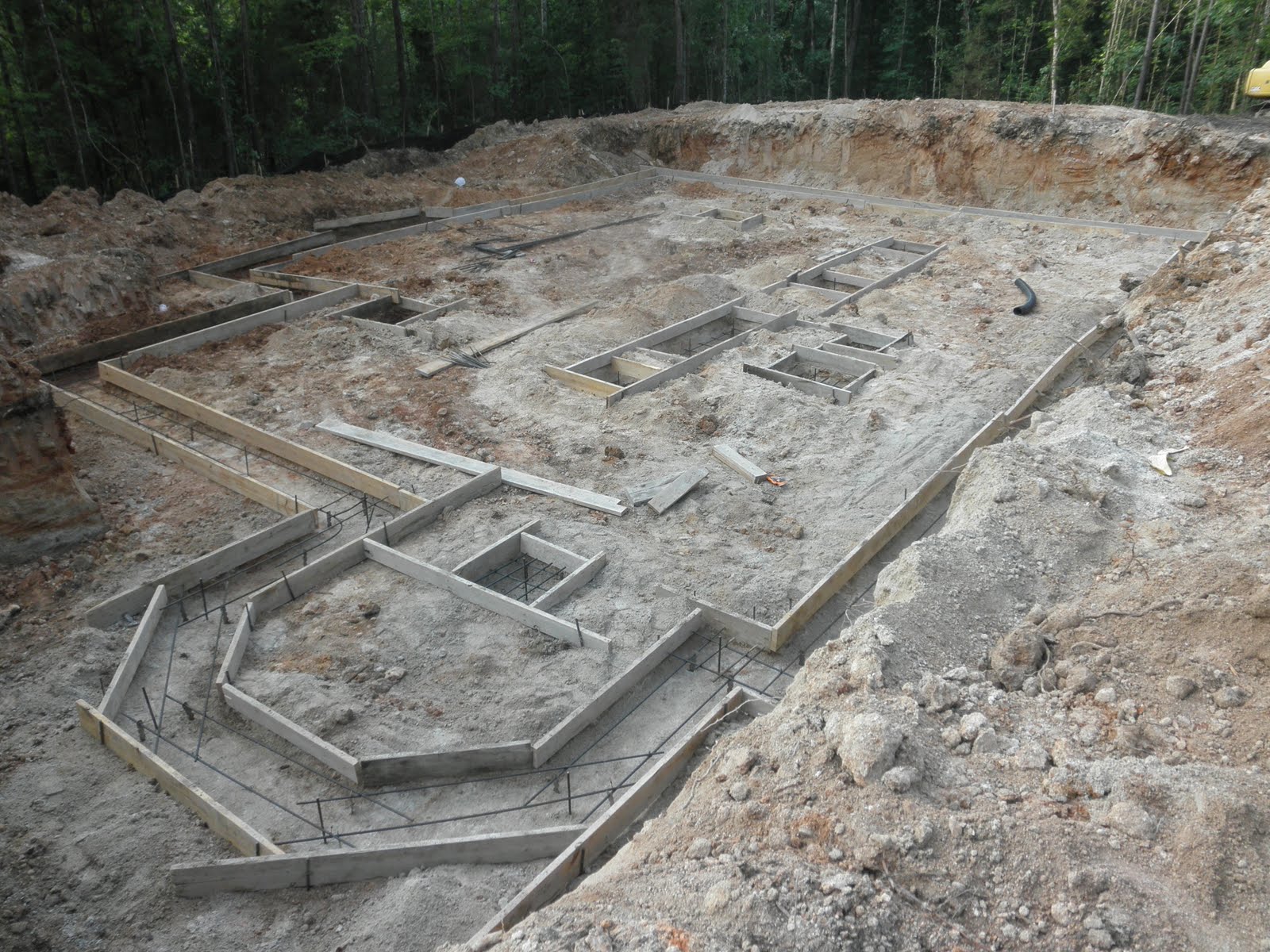 Construction of our log home Excavation & foundation