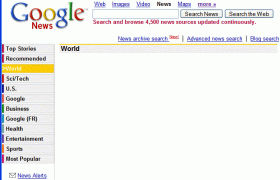 Blank Google News