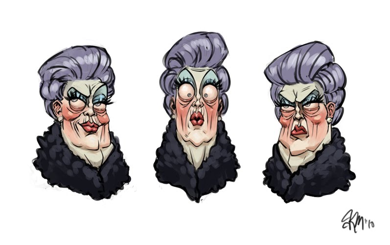 Characters And Concepts - A Work In Progress: Just a little old lady...