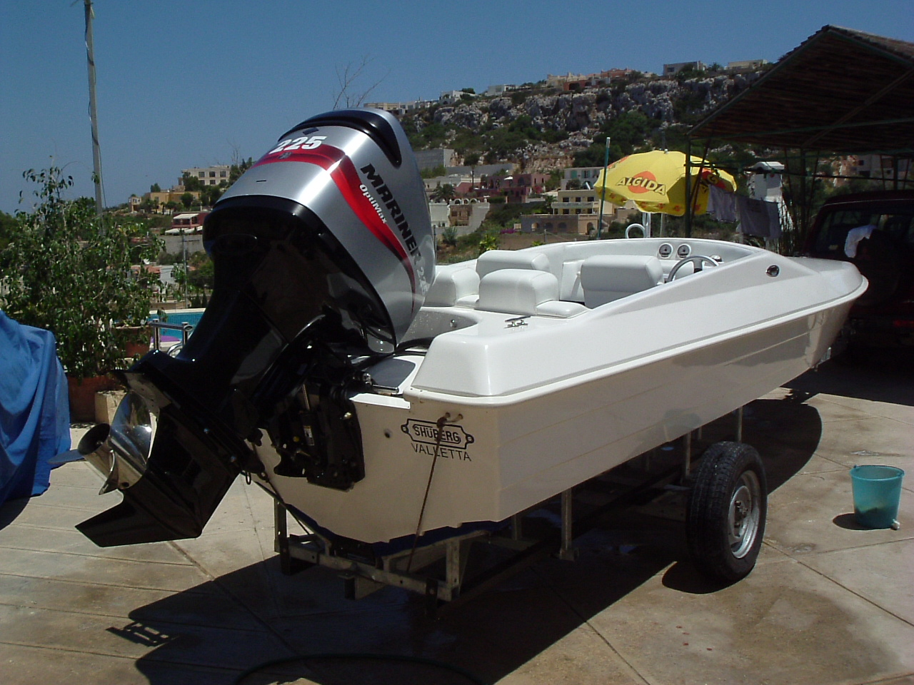 Boat Mounted with Jack Plates