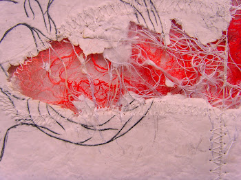 Handmade paper and silk fibres