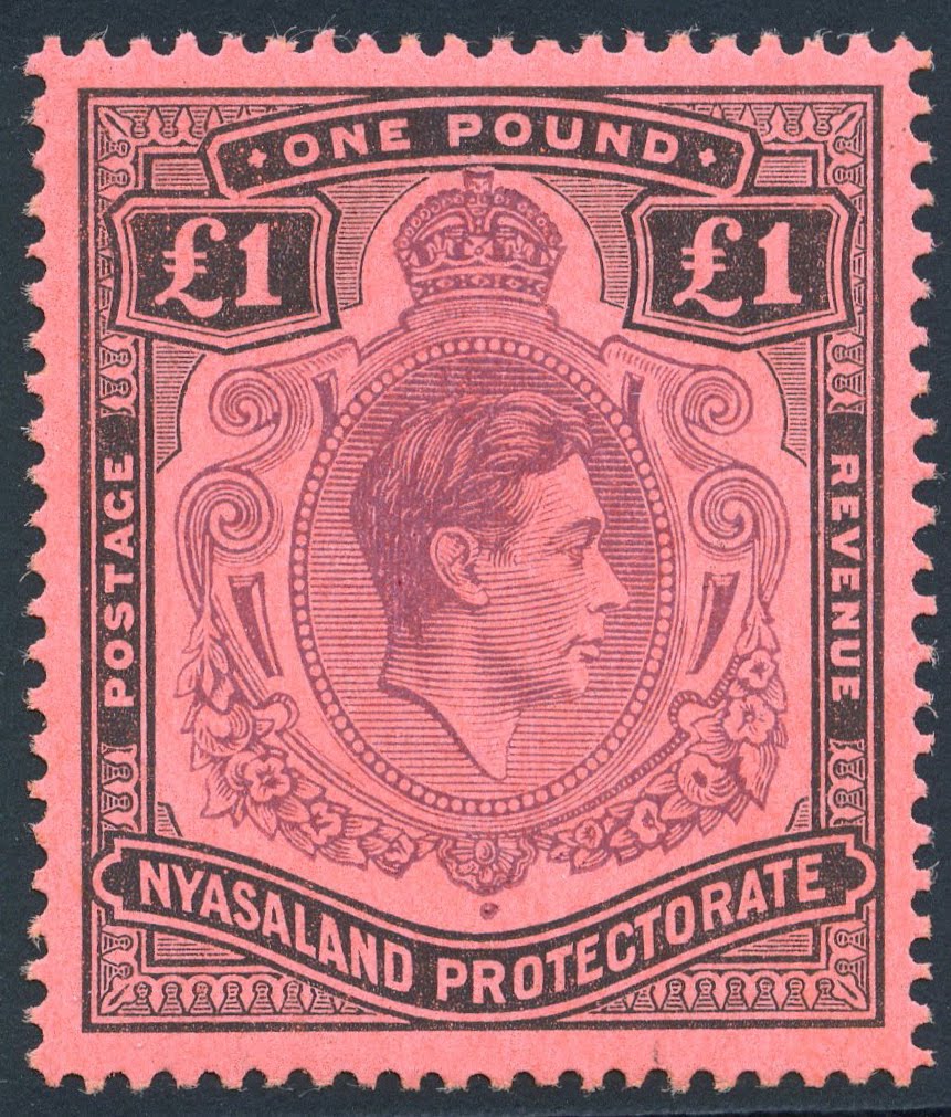 King George VI Postage Stamps: Nyasaland 1938 (Jan 1st) - 48