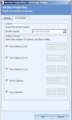 CRM Section Formatted to 4 columns