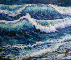 storm waves surf paintings later week