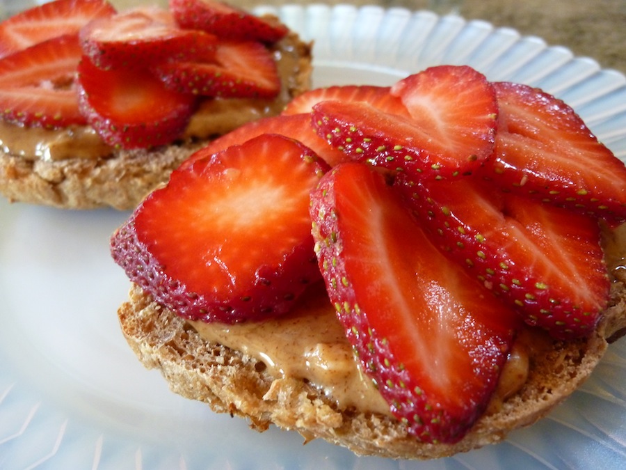 Foods For Long Life Cinnamon Raisin Ezekiel Muffins With Almond Butter