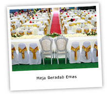 MEJA BERADAB EMAS