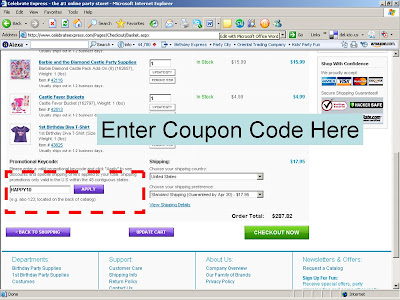 CelebrateExpress, BirthDayExpress 1stWishes Coupon: April 2009