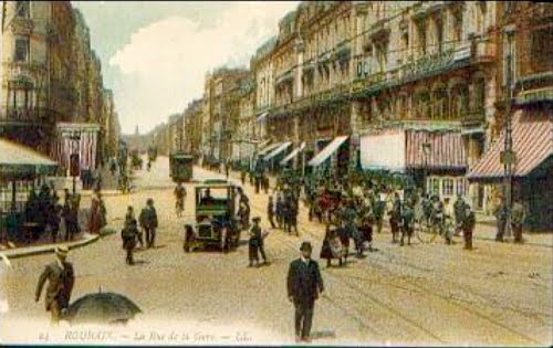 La rue de la gare en 1911