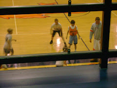 Logan playing basketball