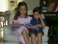 Katelyn reading to Spencer...