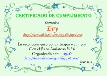 Certificado Reto Amistoso Nº 6