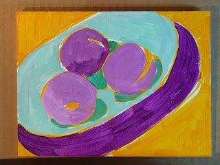 I never saw a purple apricot. I never hope to see one. Connie Kleinjans fine art