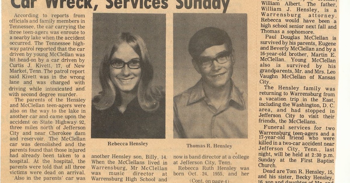 Johnson County and Western Missouri History: 1972 Becky and Tommy