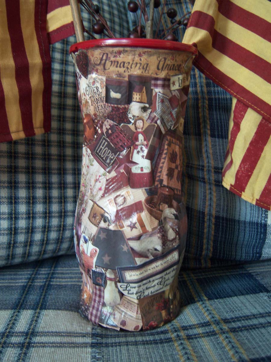 Shoregirl's Creations Mod Podge Vase