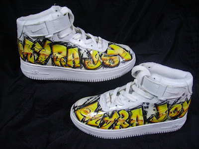 custom air brush shoes