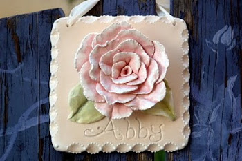 Personalized Rose Plaque w/ child's name