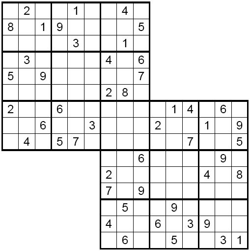 The logical world of puzzles rules of multi sudoku 