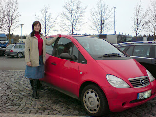 Michaela auf der Raststätte Lechwiese bei Landsberg